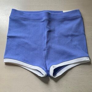 Aerie Blue Ribbed Athletic Shorts